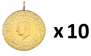 10 Adet Çeyrek Altın (Eski Tarihli)