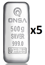  - 500 gr Silver